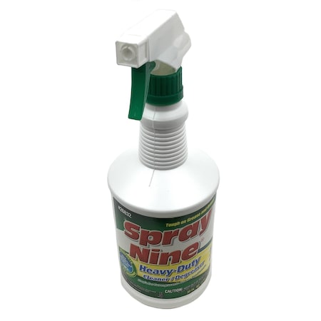 Permatex Cleaner, Multi-Purpose, Disinfectant, Spray Nine, 32 Fl Oz Round Trigger Spray Bottle 26832